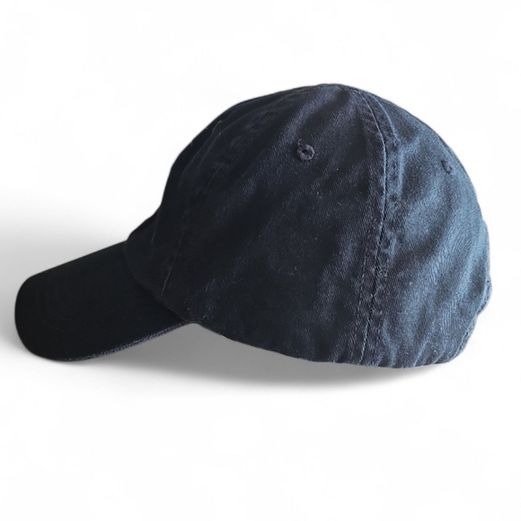 Polo Ralph Lauren 100% Cotton Baseball Cap Black Minimalist Adjustable Dad Hat - Picture 5 of 10